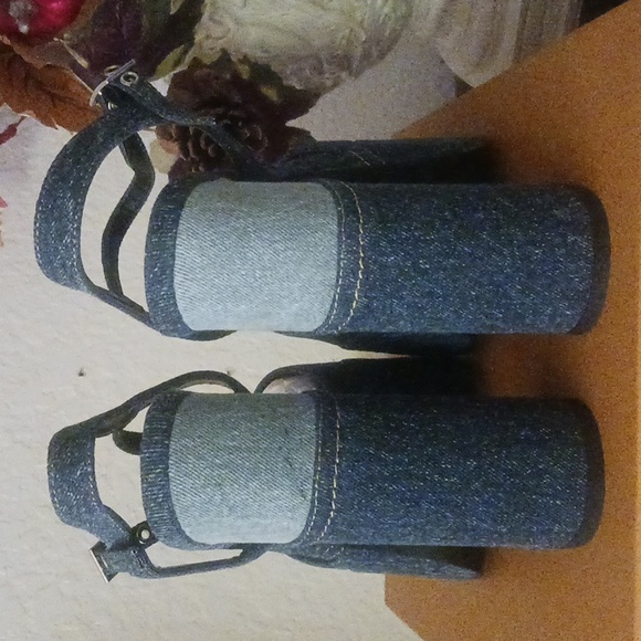 NEW platform sandals in denim - Picture 11 of 14